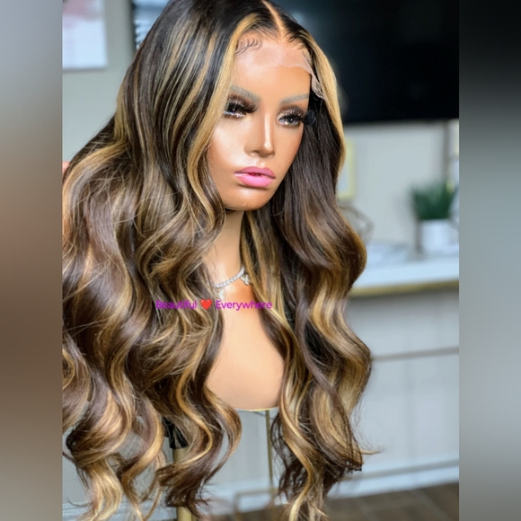 Human Hair Lace Frontal Wig - Picture 3 of 16